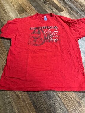 NCAA Red Georgia Bulldogs Graphic Short-Sleeve Tee